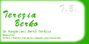 terezia berko business card